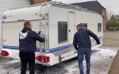 Vask af campingvogn